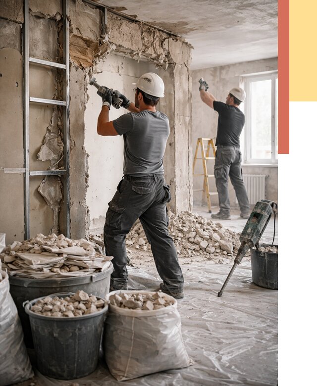 Демонтажные работы в Ногинске от 2735 руб. — услуги и цена под ключ | ОТДЕЛОЧНИК-Нгн