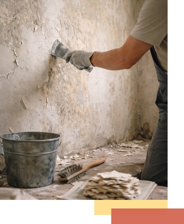 Удаление старой краски со стен в Ногинске качественно и быстро