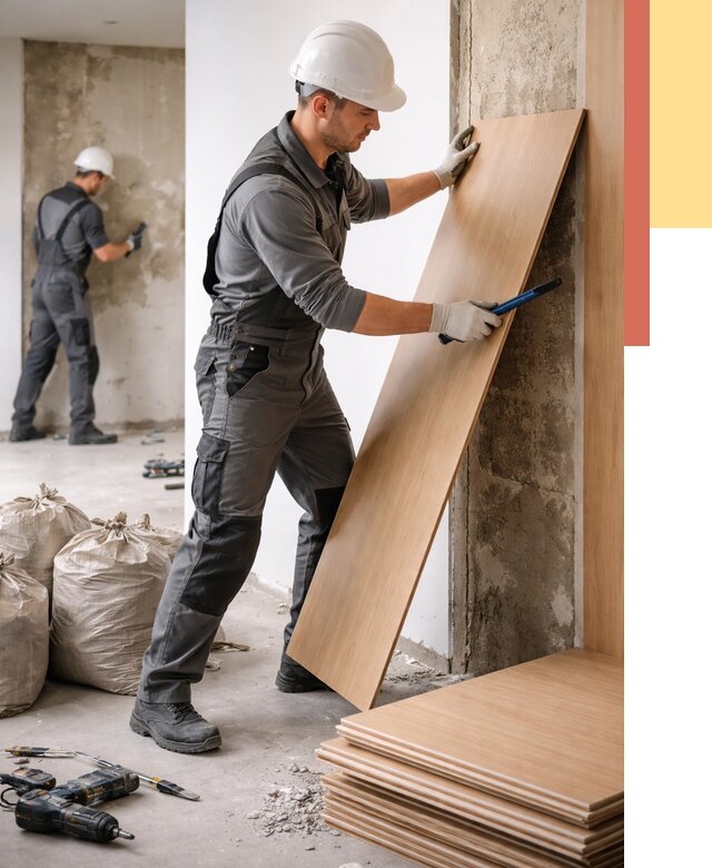 Демонтаж стеновых панелей в Ногинске от 3546 руб. за м² быстро и недорого | ОТДЕЛОЧНИК-Нгн