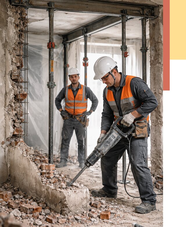 Снос несущих стен в Ногинске от 10384 руб. — демонтаж несущей стены под ключ | ОТДЕЛОЧНИК-Нгн