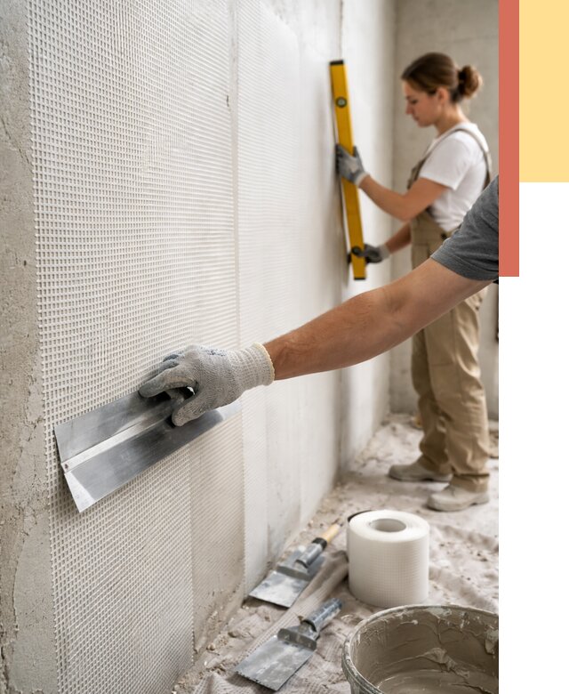 Армирование стен стеклосеткой в Ногинске от 3242 руб. под ключ | ОТДЕЛОЧНИК-Нгн