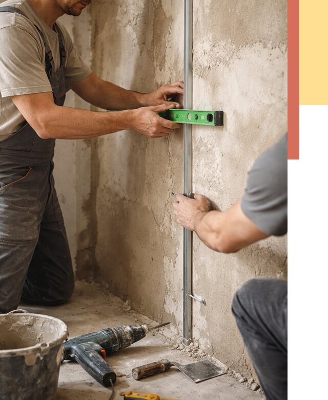 Установка штукатурных маяков в Ногинске от 7092 руб. — быстро и недорого | ОТДЕЛОЧНИК-Нгн