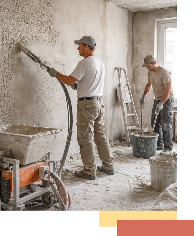 Машинная штукатурка стен в Ногинске — быстро и качественно