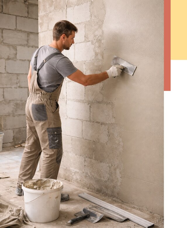 Штукатурка стен из газобетона в Ногинске от 2128 руб./м2 — быстро и недорого | ОТДЕЛОЧНИК-Нгн