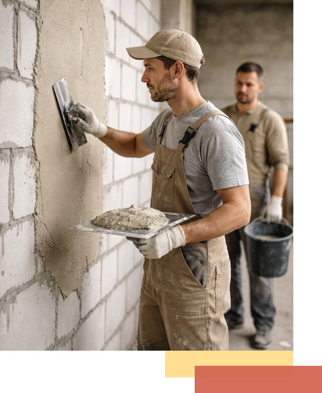 Штукатурка стен из газобетона в Ногинске под ключ