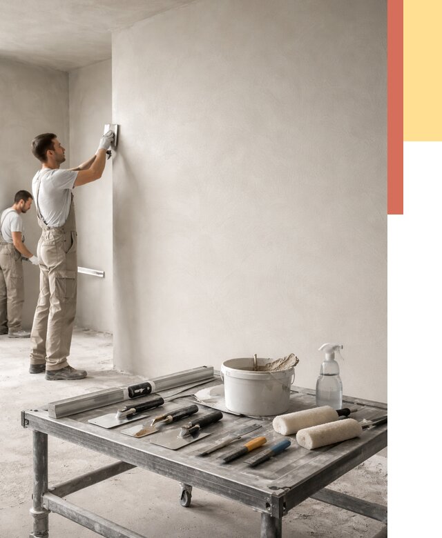 Штукатурка стен под покраску в Ногинске от 4559 руб./м² — качественно и недорого | ОТДЕЛОЧНИК-Нгн