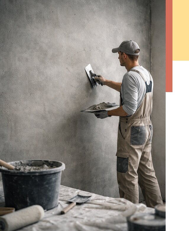 Декоративная штукатурка под бетон в Ногинске от 2533 руб./м² — нанесение под ключ | ОТДЕЛОЧНИК-Нгн