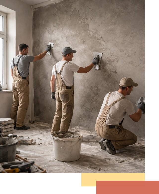 Декоративная штукатурка под бетон в Ногинске для стен и потолков