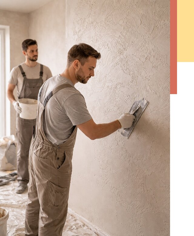 Фактурная штукатурка стен в Ногинске от 4255 руб./м² — заказать под ключ | ОТДЕЛОЧНИК-Нгн