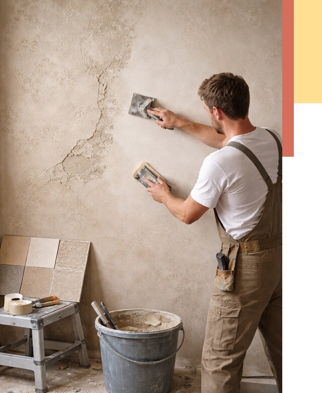 Ремонт декоративной штукатурки в Ногинске от 4559 руб. под ключ | ОТДЕЛОЧНИК-Нгн