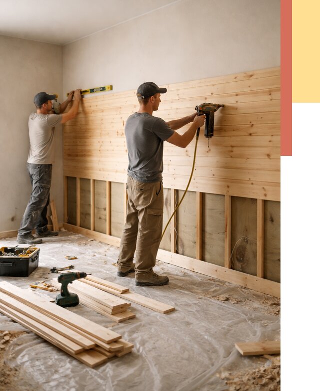 Монтаж деревянной вагонки на стены в Ногинске от 7598 руб. | Услуги монтажа вагонки | ОТДЕЛОЧНИК-Нгн