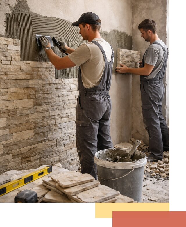 Монтаж искусственного камня в Ногинске — облицовка стен и фасадов