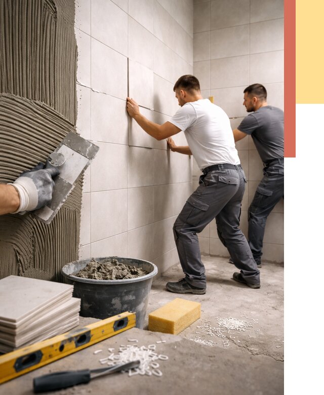 Укладка плитки на стены в Ногинске от 861 руб. — качественно и недорого | ОТДЕЛОЧНИК-Нгн