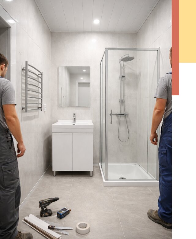 Отделка ванной комнаты панелями ПВХ в Ногинске от 4559 руб. за м2 | ОТДЕЛОЧНИК-Нгн