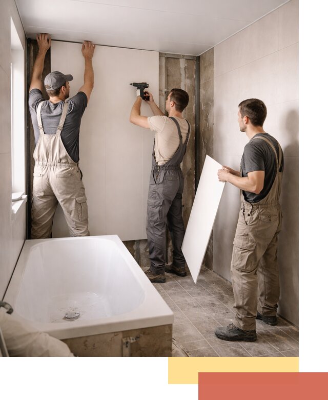 Отделка ванной панели ПВХ профессионально в Ногинске