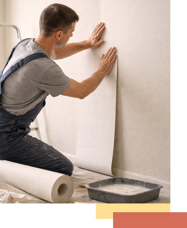 Поклейка флизелиновых обоев в Ногинске качественно и быстро