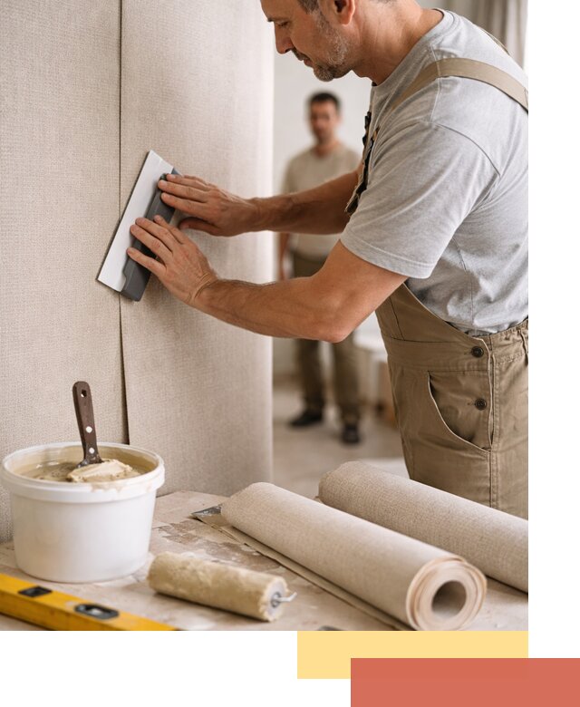 Поклейка текстильных обоев в Ногинске профессионально и аккуратно