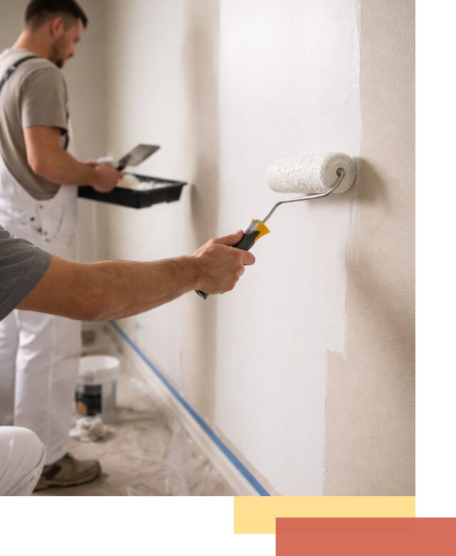 Покраска стен акриловой краской профессионально в Ногинске