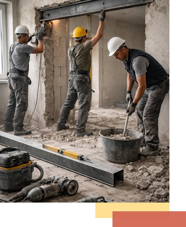 Создание проемов в стенах и несущих конструкциях в Ногинске