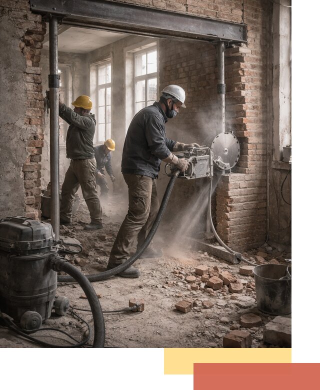 Прорезка проема в стене под дверной или оконный проем в Ногинске