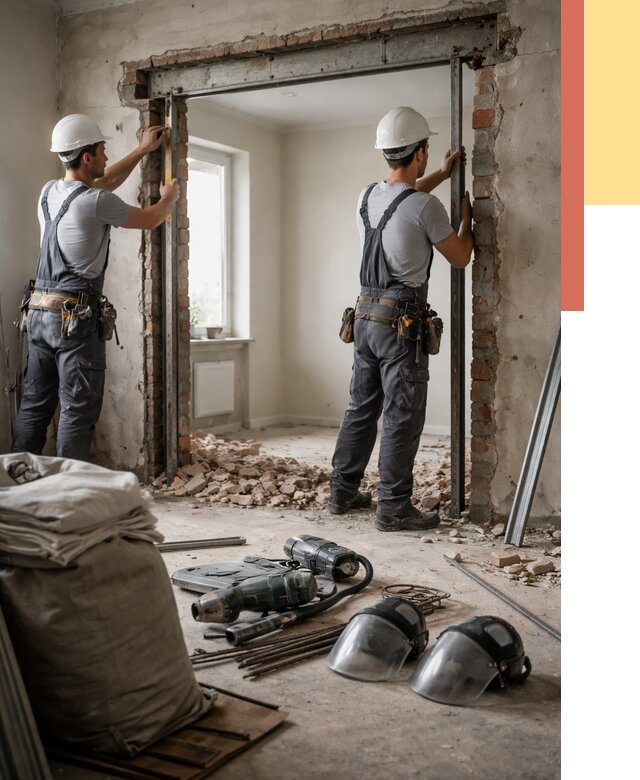 Расширение дверного проема в Ногинске от 12664 руб. под ключ | ОТДЕЛОЧНИК-Нгн