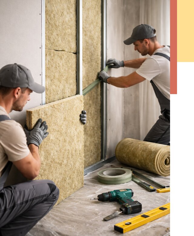 Шумоизоляция стен в Ногинске под ключ от 1874 руб. | ОТДЕЛОЧНИК-Нгн