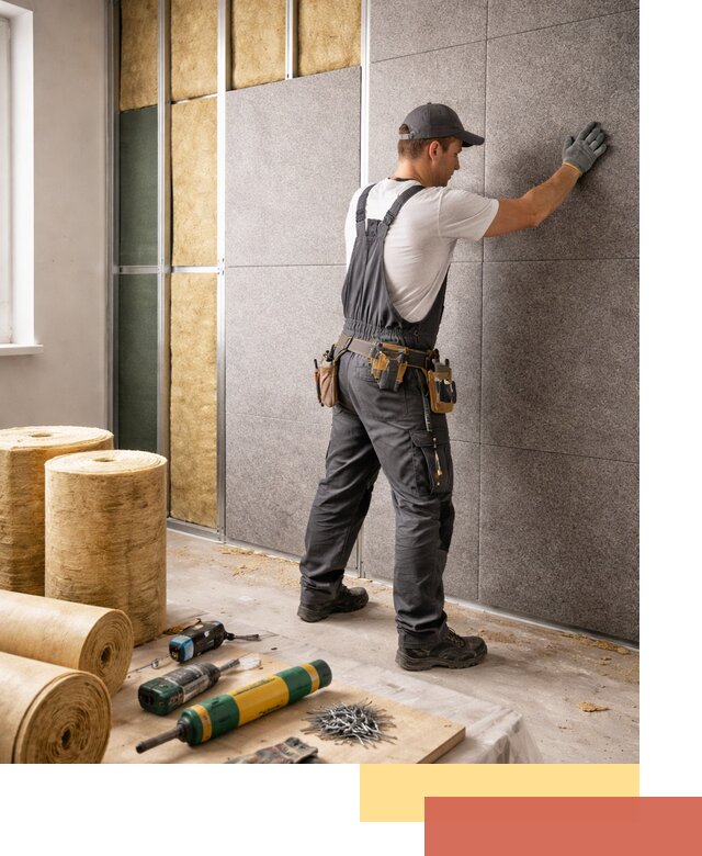 Профессиональная шумоизоляция стен в Ногинске для квартиры и офиса