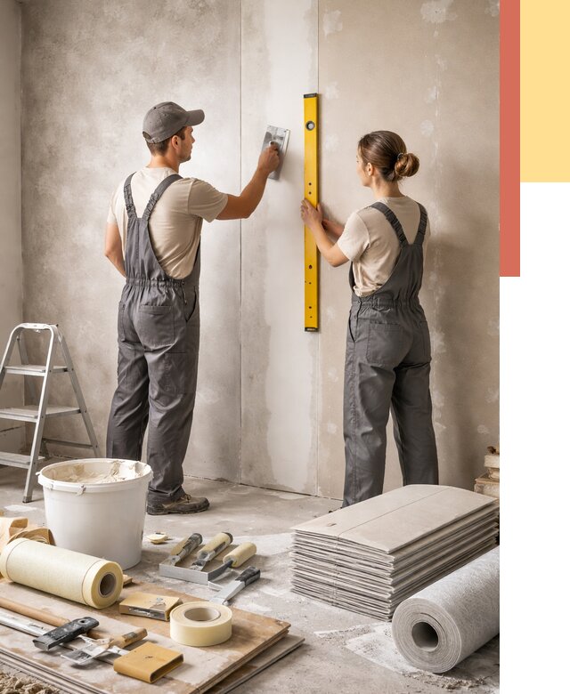 Отделка стен в Ногинске от 1520 руб/м² — недорого, быстро, под ключ | ОТДЕЛОЧНИК-Нгн