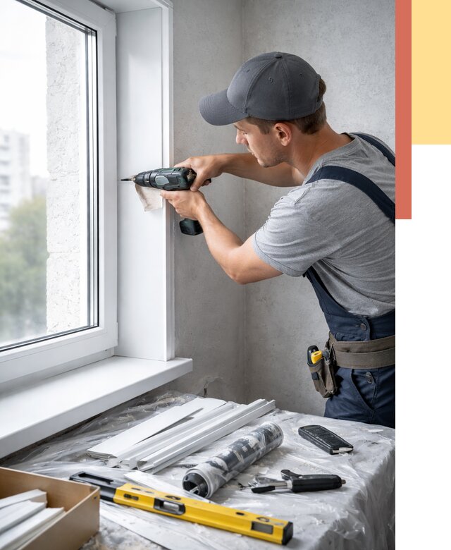 Установка пластиковых откосов в Ногинске от 2279 руб. | ОТДЕЛОЧНИК-Нгн монтаж, быстро и недорого