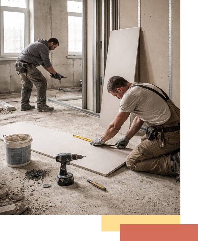 Кладка перегородок из ПГП под ключ в Ногинске