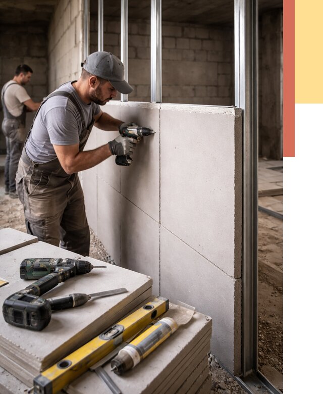 Кладка влагостойких перегородок ПГП в Ногинске от 1216 руб. под ключ | ОТДЕЛОЧНИК-Нгн