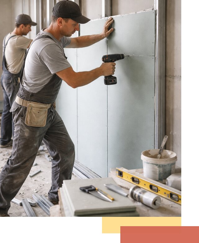 Кладка влагостойких перегородок ПГП в Ногинске