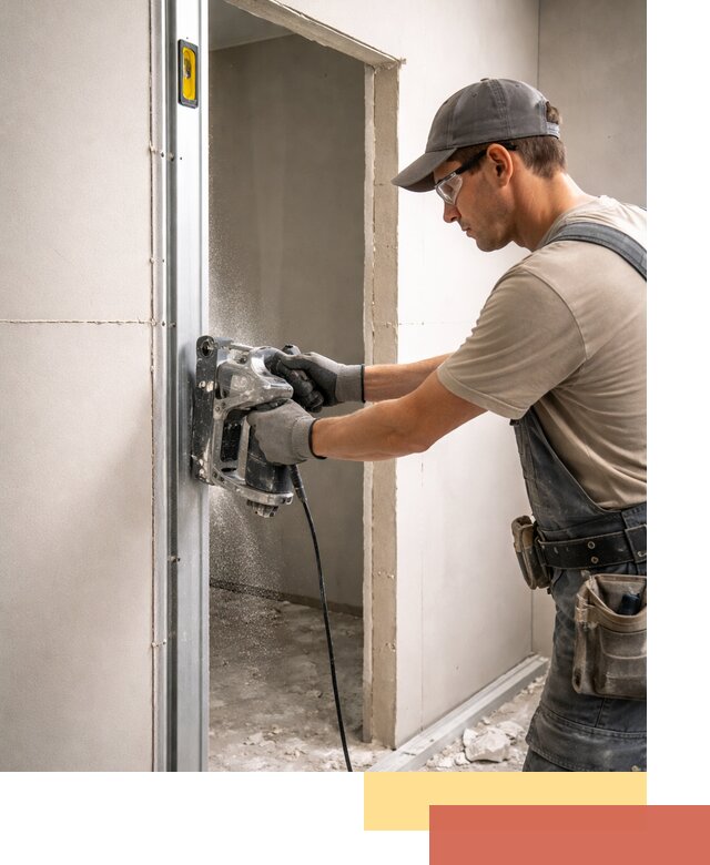 Устройство дверного проема в перегородке в Ногинске