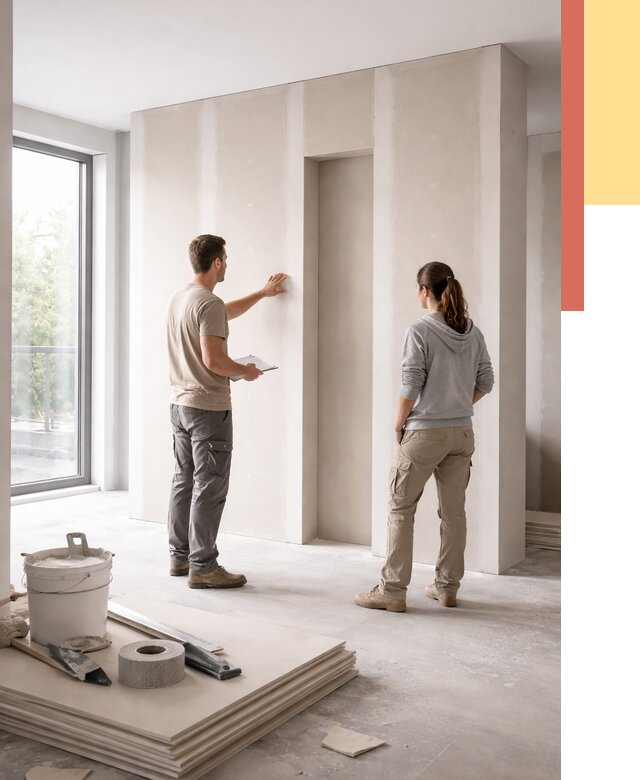 Зонирующая перегородка из гипсокартона в Ногинске от 2837 руб. под ключ | ОТДЕЛОЧНИК-Нгн