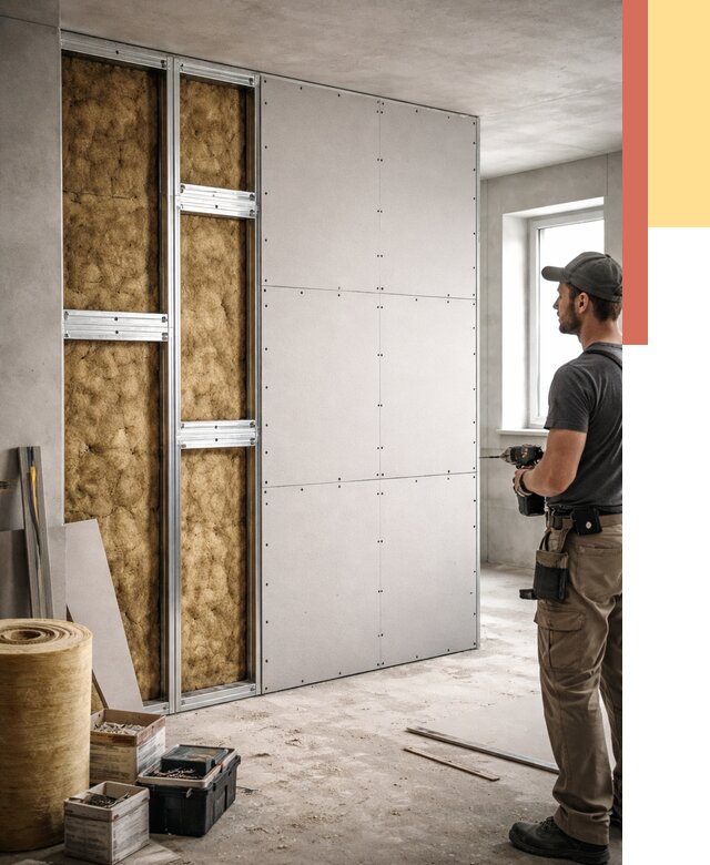 Усиленная перегородка под навеску в Ногинске от 12968 руб. — монтаж под ключ | ОТДЕЛОЧНИК-Нгн