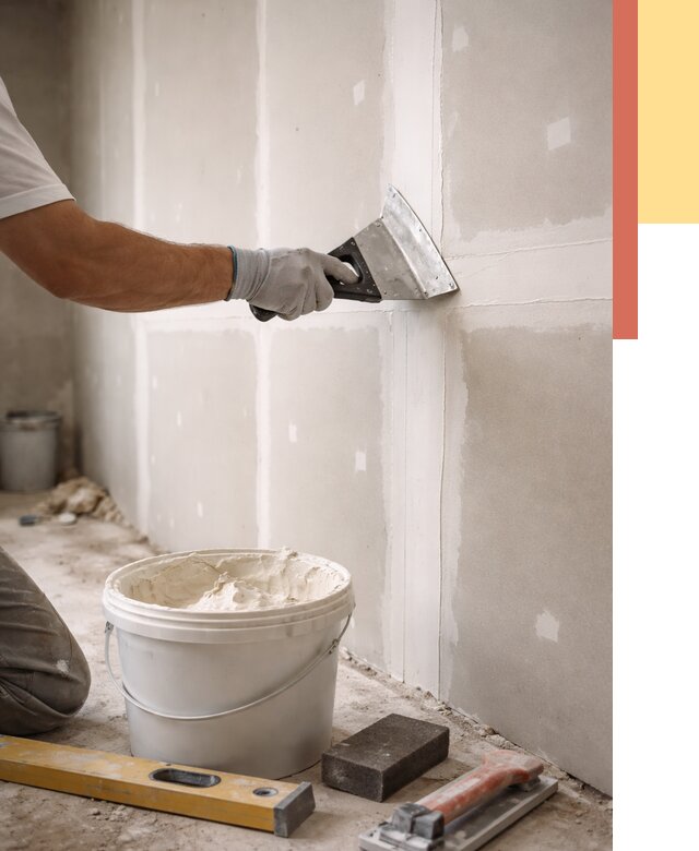 Шпаклевка перегородок из гипсокартона в Ногинске от 2533 руб. — услуги ОТДЕЛОЧНИК-Нгн