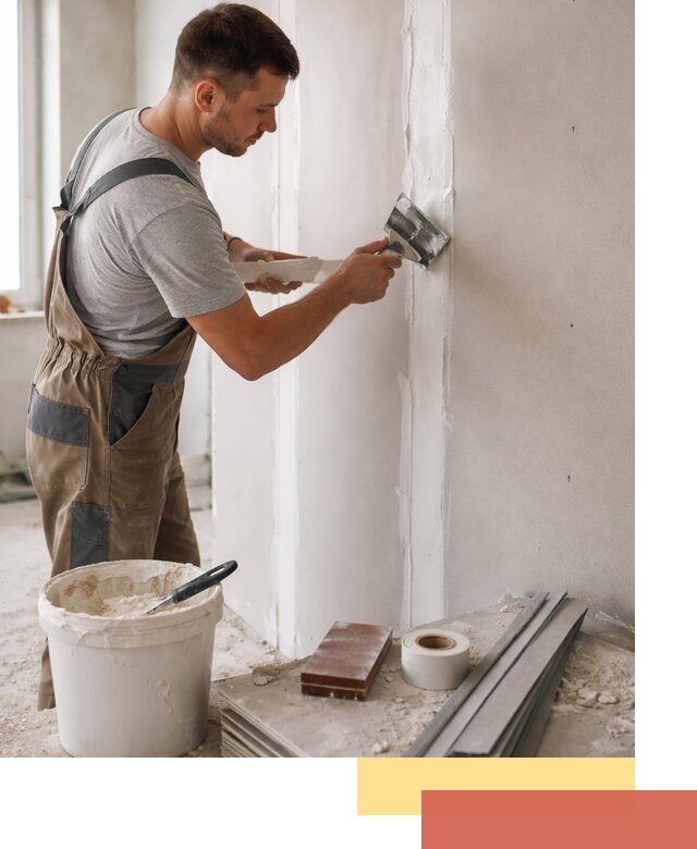 Шпаклевка перегородок из гипсокартона в Ногинске качественно и быстро