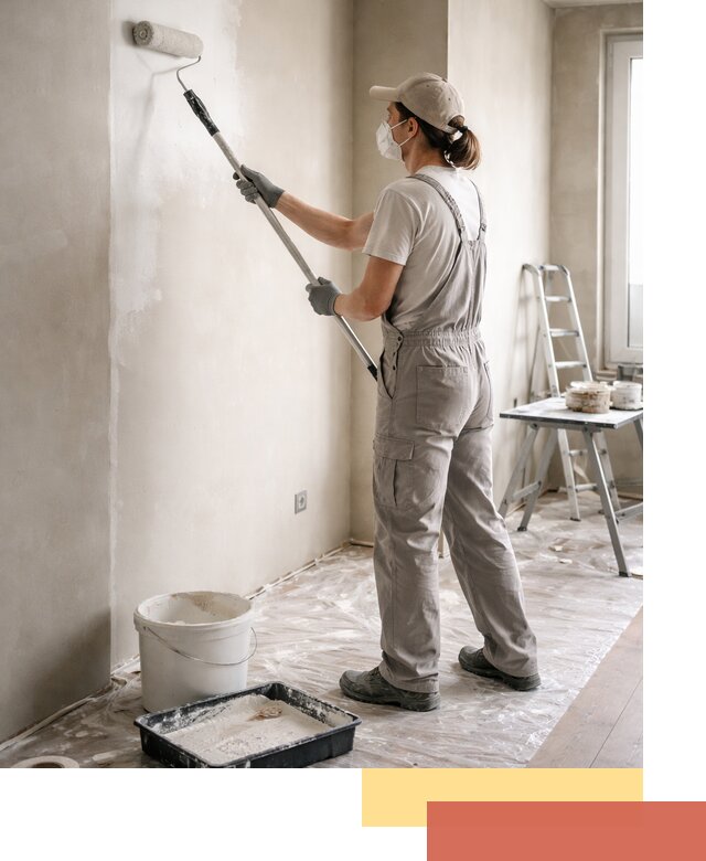 Покраска перегородок из гипсокартона в Ногинске качественно и недорого