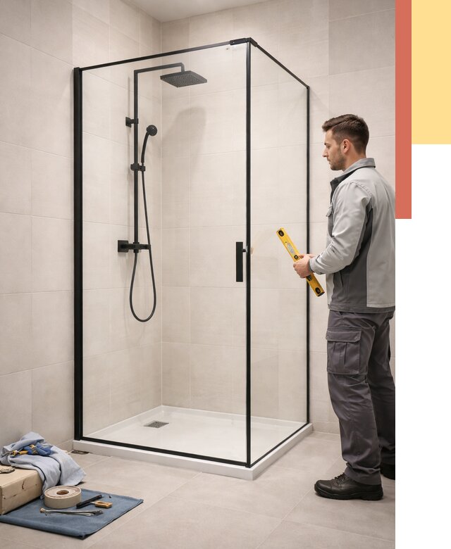 Стеклянные перегородки для душа в Ногинске от 12664 руб. | Монтаж под ключ — ОТДЕЛОЧНИК-Нгн