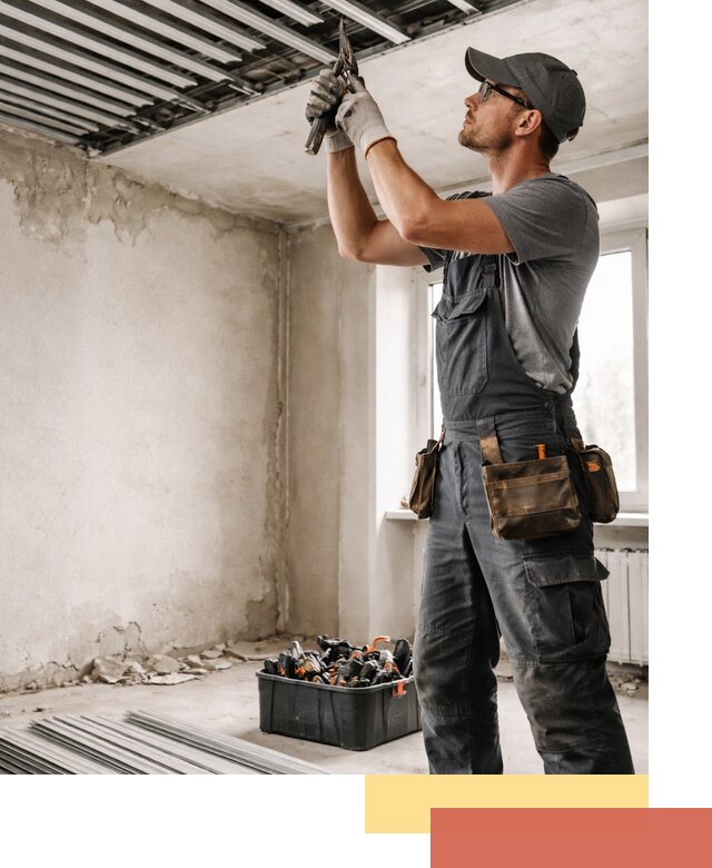 Демонтаж реечного потолка в Ногинске быстро и аккуратно