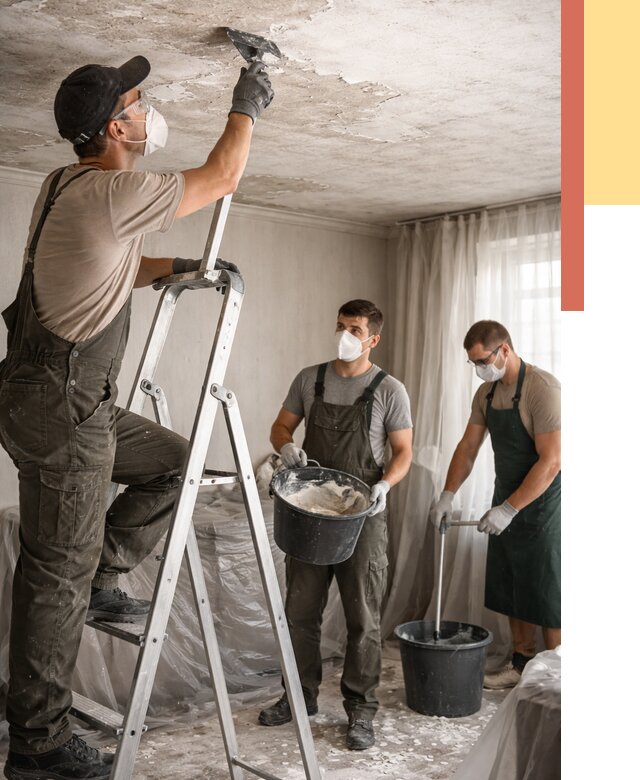 Удаление побелки с потолка в Ногинске от 2533 руб. быстро и недорого | ОТДЕЛОЧНИК-Нгн