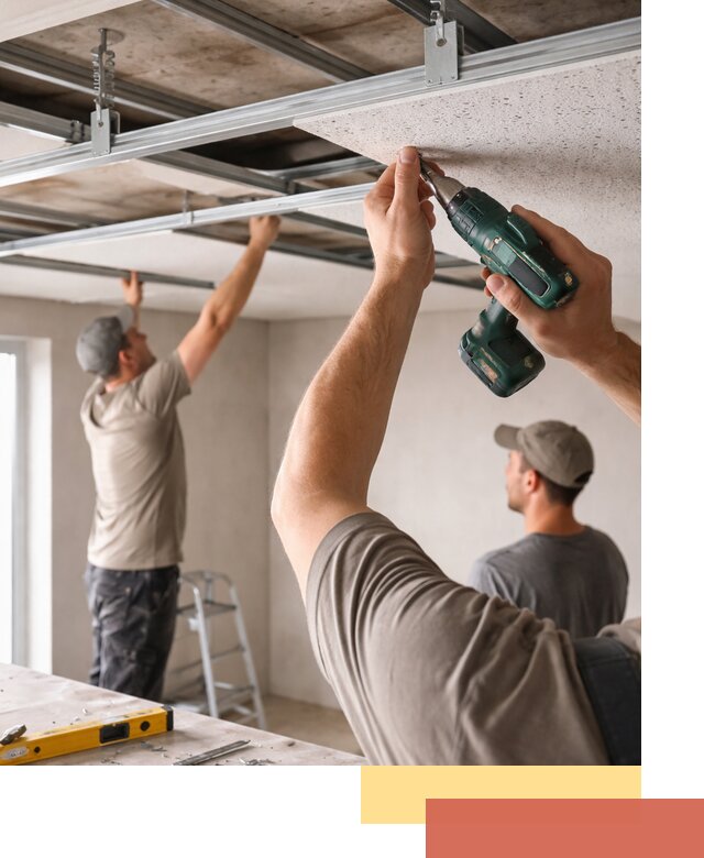 Монтаж акустического потолка в Ногинске под ключ