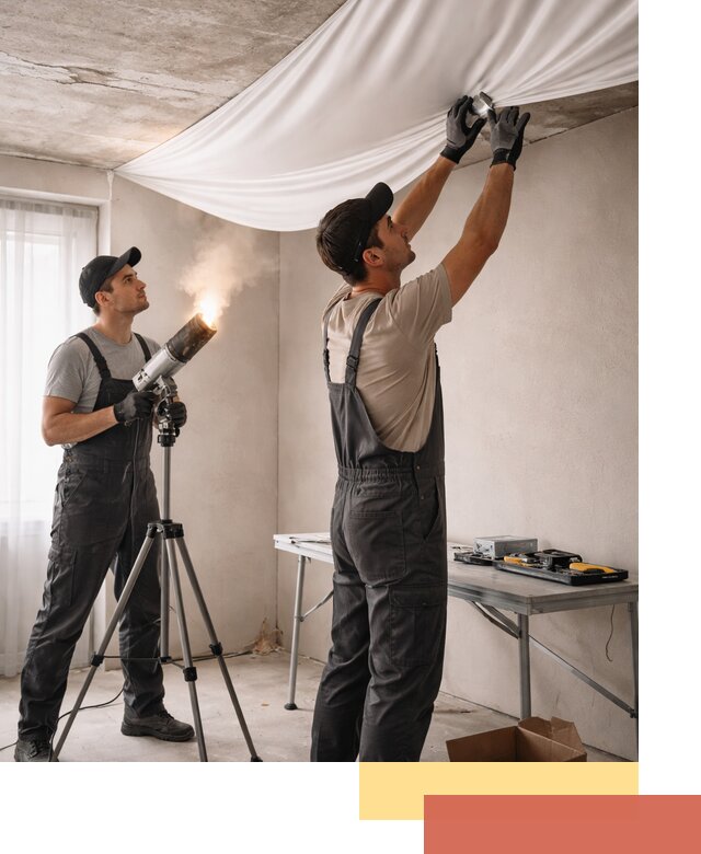 Установка натяжного потолка под ключ в Ногинске