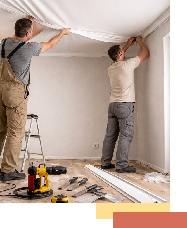 Монтаж ПВХ натяжного потолка в Ногинске качественно и быстро