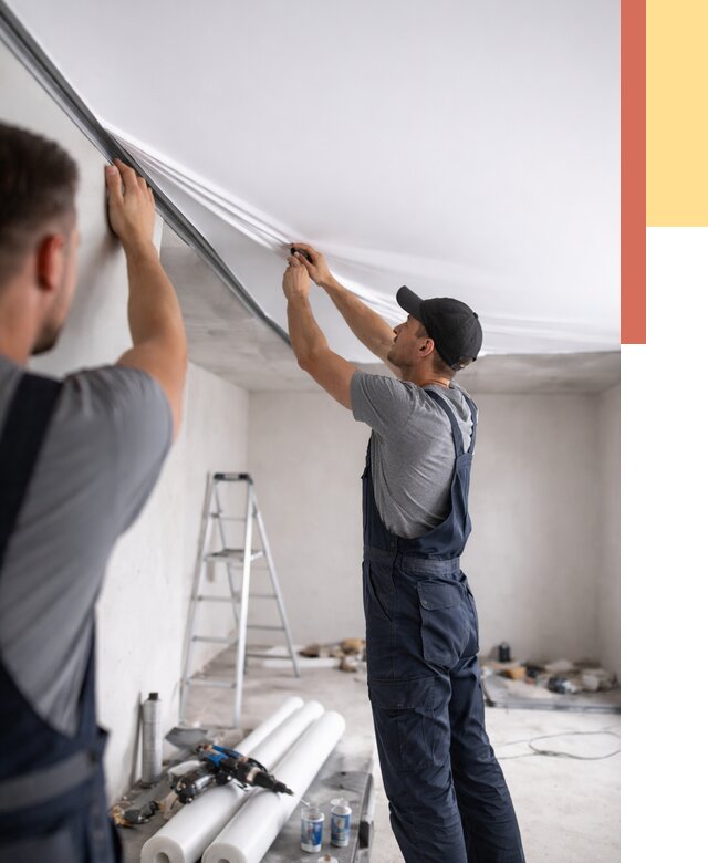 Монтаж матового натяжного потолка в Ногинске от 4559 руб./м² — быстро и недорого | ОТДЕЛОЧНИК-Нгн