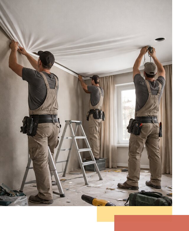 Монтаж матового натяжного потолка в Ногинске качественно и быстро