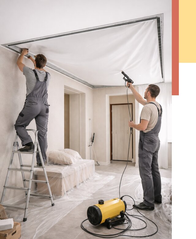 Монтаж натяжного потолка в прихожей в Ногинске от 2685 руб. под ключ | ОТДЕЛОЧНИК-Нгн