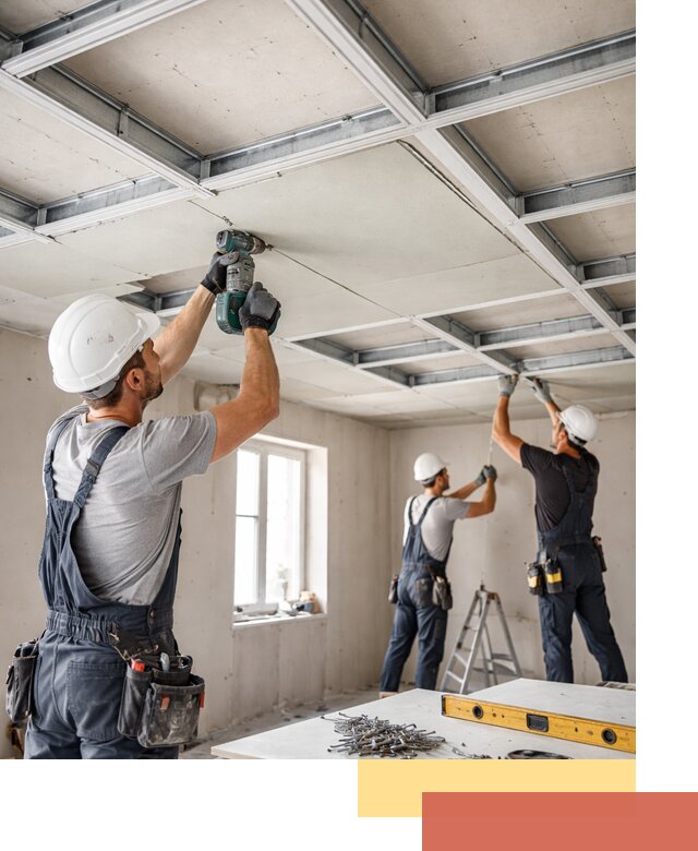 Кессонный потолок из гипсокартона под ключ в Ногинске