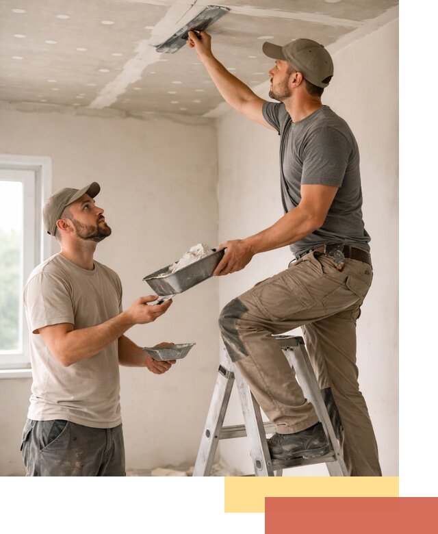 Шпаклевка потолка из гипсокартона в Ногинске качественно и быстро