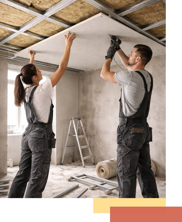 Звукоизоляция потолка из ГКЛ в Ногинске профессионально и надежно